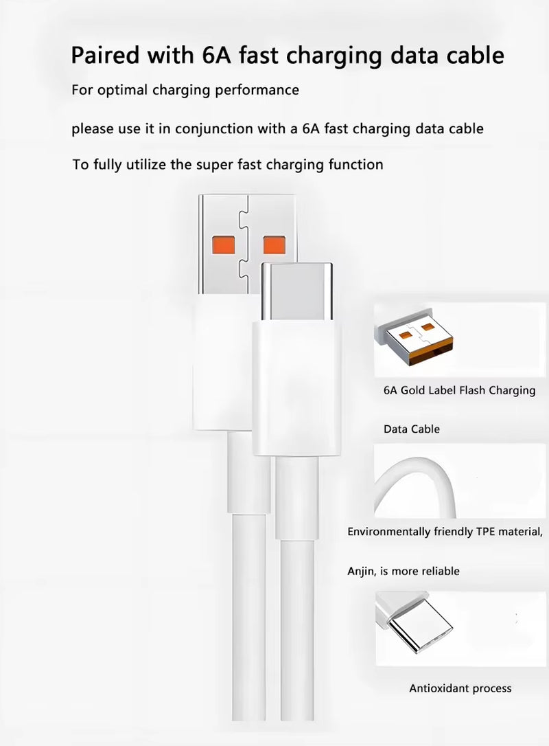 90W USB Fast Charger for Xiaomi 15 14 13 12 11 10 Ultra Redmi Note 12T 13 Pro Turbo Quick Charge Type C USB Charging Cable