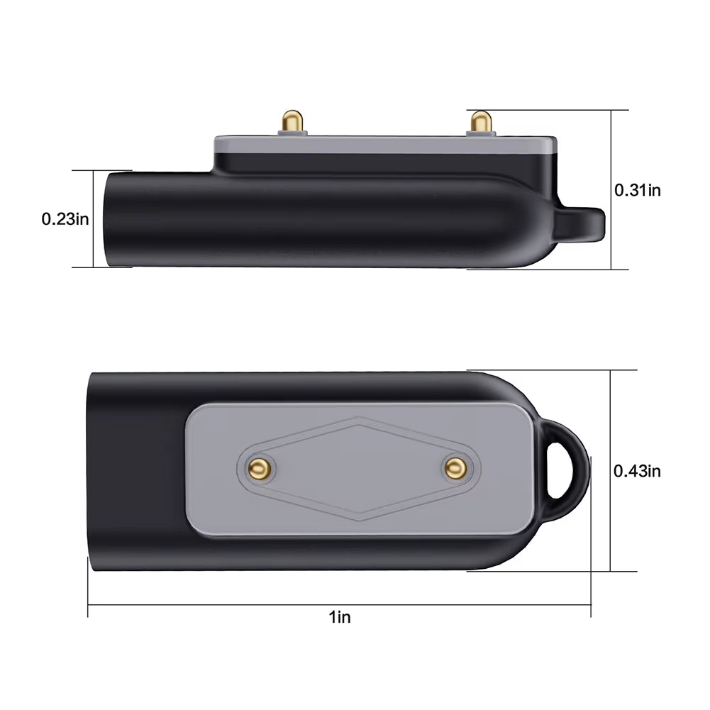 Type C Charger Adapter Right Angle Charging Cable Converter Watch Charger Adapter for Samsung Galaxy Fit 3/Huawei Watch Fit 3 2