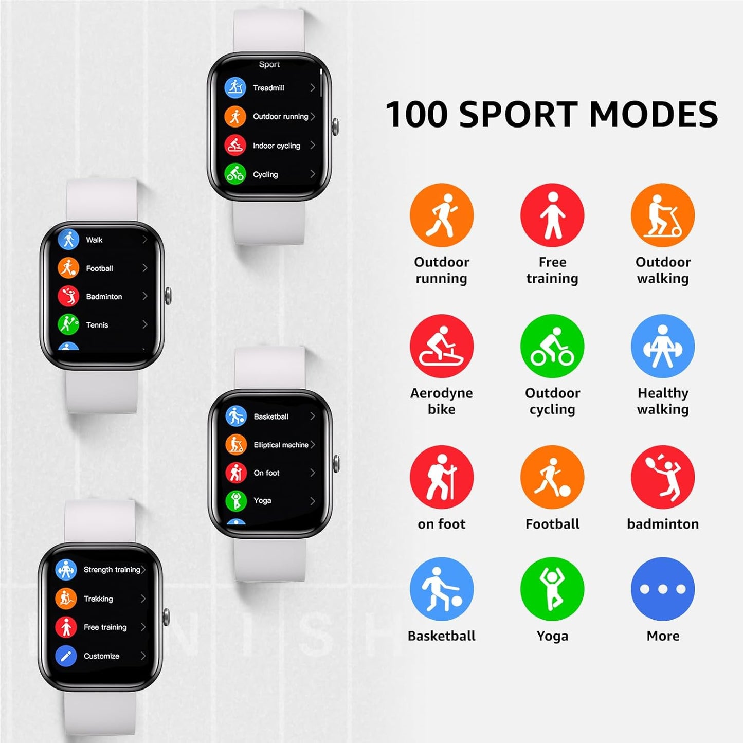GTS5 Smart Watch for Android and Ios, Blood Pressure Monitor, Heart Rate Monitor, Sleep Monitor, Fitness Tracker, IP67 Waterproof, Smart Watch for Women Men (Gray)