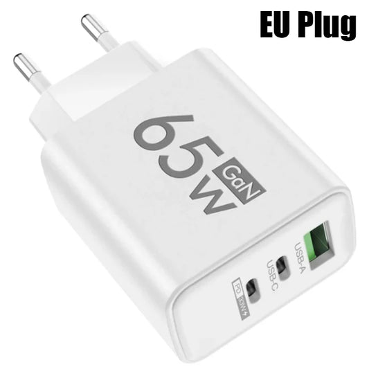 Gan Fast Charging USB Type C Charger PD 3.0 Quick Charge Wall for Phone Adapter for Iphone 15 Xiaomi Huawei Samsung Oneplus
