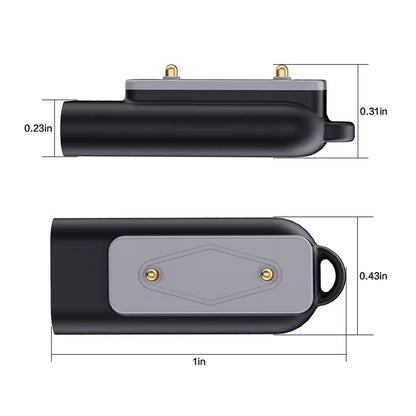Type C Charger Adapter Right Angle Charging Cable Converter Watch Charger Adapter for Samsung Galaxy Fit 3/Huawei Watch Fit 3 2